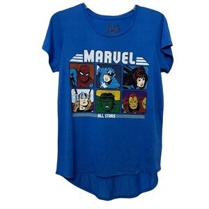 MARVEL WOMEN’S HI-LOW TEE,SIZE LARGE (EUC)